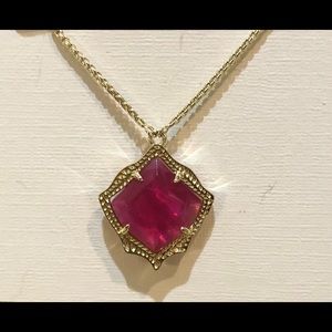 Kendra Scott Kacey Necklace in Berry Illusion Gold
